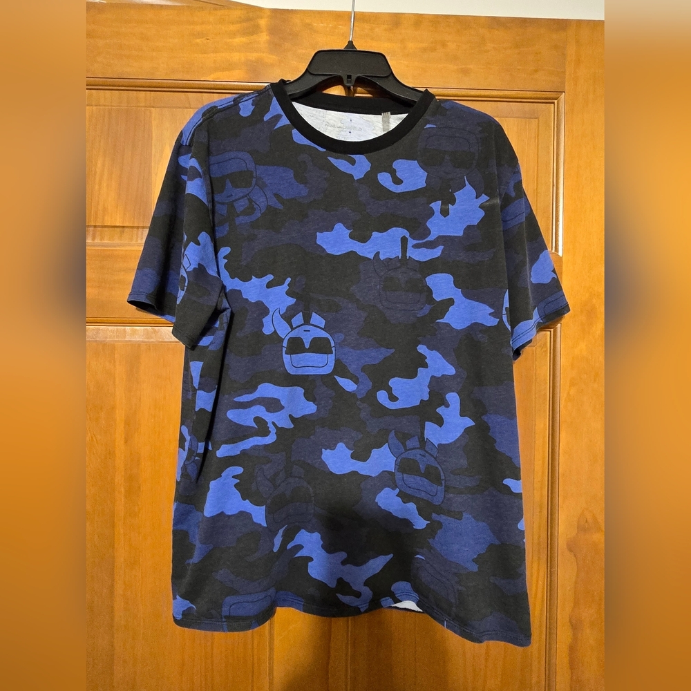 Karl Lagerfeld Black and Gray T-Shirt